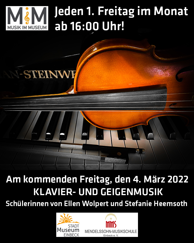 MiM - 4. März 2022 - Schülerinnen von Ellen Wolpert (Klavier) & Stefanie Heemsoth (Geige)