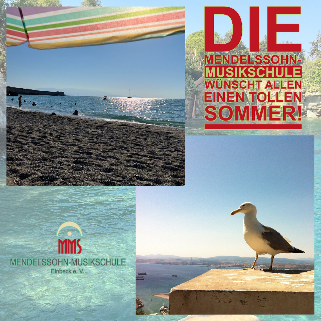 Die Mendelssohn-Musikschule wünscht allen einen tollen Sommer!
