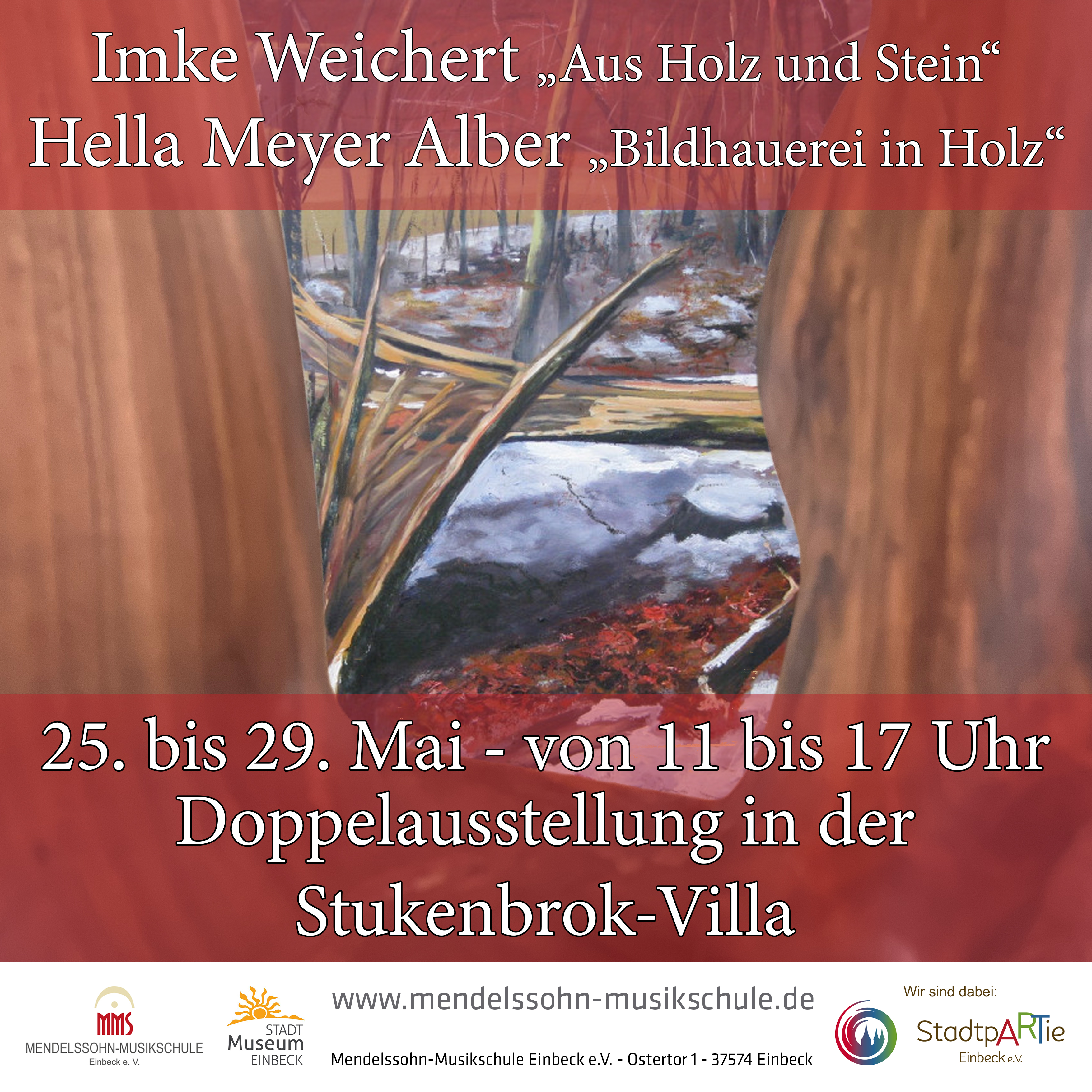 Doppelausstellung Imke Weichert, Malerei und Hella Meyer Alber, Bildhauerei 2022-05